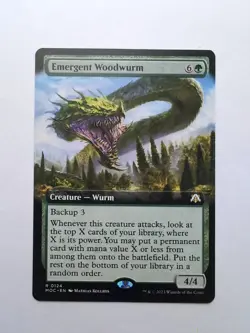 MTG Emergent Woodwurm (MOC) Commander: March of the Machine Extended Regular 124 - Image 1
