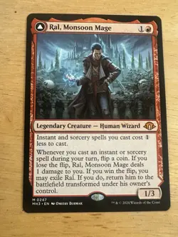 MTG Ral, Monsoon Mage // Ral, Leyline Prodigy ** Modern Horizons 3 ** En (NM) - Image 1