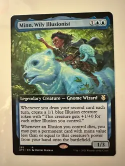MTG Minn, Wily Illusionist (Extended Art) #285 Adventures in Forgotten Realms NM - Image 1