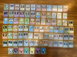 Base Set COMPLETE Unlimited NON HOLO Cards #17-102 NM - Image 1