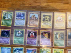 Base Set COMPLETE Unlimited NON HOLO Cards #17-102 NM - Image 4