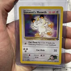 Pokemon - Giovanni's Meowth - Gym Challenge 74/132 - Common - NM Vintage Card - Image 1