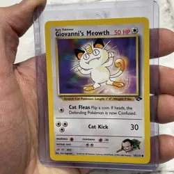 Pokemon - Giovanni's Meowth - Gym Challenge 74/132 - Common - NM Vintage Card - Image 2