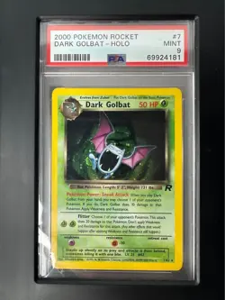 2000 POKEMON ROCKET #7 DARK GOLBAT-HOLO PSA 9 - Image 2
