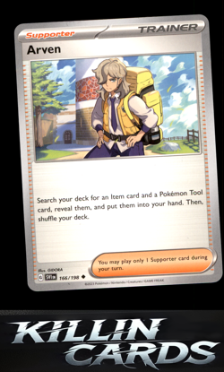 Arven - 166/198 166/198 Pokemon Uncommon SV01: Scarlet & Violet Base Set Card NM - Image 1