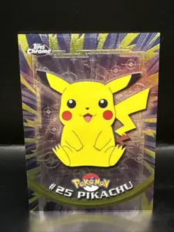 Pokemon TV Topps Chrome Pikachu #25 - NM - Image 1