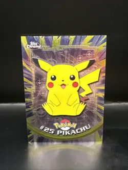 Pokemon TV Topps Chrome Pikachu #25 - NM - Image 3