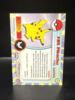 Pokemon TV Topps Chrome Pikachu #25 - NM - Image 5