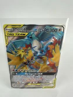 Moltres & Zapdos & Articuno GX (Tag Team) 66/68 Hidden Fates Holo Pokemon TCG NM - Image 1
