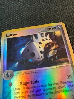 Lairon 37/109 Ruby and Sapphire Reverse Holo Pokemon TCG LP - Image 4