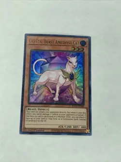 Yu Gi Oh Crystal Beast Amethyst Cat (BLCR-EN048) 1st Edition (NM) - Image 1