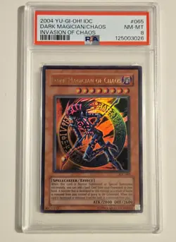 2004 YU-GI-OH! INVASION OF CHAOS IOC-065 Dark Magician Of Chaos PSA 8 - Image 1