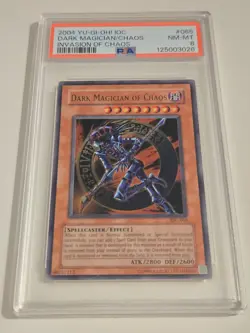 2004 YU-GI-OH! INVASION OF CHAOS IOC-065 Dark Magician Of Chaos PSA 8 - Image 4
