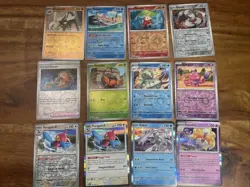 Pokemon Scarlet & Violet Paradox Rift English 12 Card RARE HOLO & REVERSE LOT - Image 1