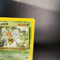 Beedrill 17/102 Base Set Unlimited Non Holo Rare LP-MP WotC Vintage Pokemon Card - Image 3