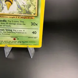 Beedrill 17/102 Base Set Unlimited Non Holo Rare LP-MP WotC Vintage Pokemon Card - Image 4