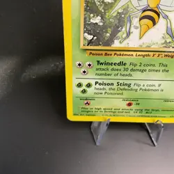 Beedrill 17/102 Base Set Unlimited Non Holo Rare LP-MP WotC Vintage Pokemon Card - Image 5