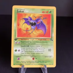 Zubat 57/62 - 1st Edition - Fossil Set - Pokemon Card - LP/MP - Image 1