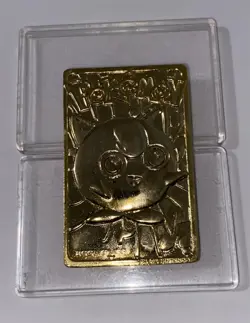Vintage Pokemon Jigglypuff 23K Gold Plated Trading Card Limited Edition Nintendo - Image 4