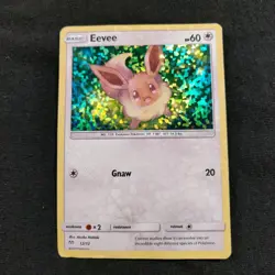 Eevee 12/12 Promo McDonald's Promos 2019 Holo Pokemon TCG Card DAMAGED - Image 1