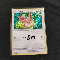 Eevee 12/12 Promo McDonald's Promos 2019 Holo Pokemon TCG Card DAMAGED - Image 5