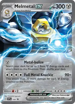 Melmetal ex 104 Sv: Scarlet & Violet Promo Cards Holo - Image 1