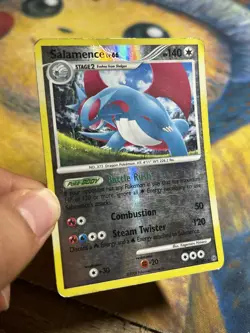 Salamence LV. 66 24/100 DP Stormfront Rare Reverse Holo Pokemon Card HP - Image 3