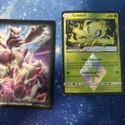 Celebi Prism Star 19/214 LP Lost Thunder Rare Holo Foil Pokemon TCG Set Card - Image 1