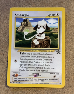 SMEARGLE 2001 POKEMON BLACK STAR PROMO CARD #32 NM - Image 1