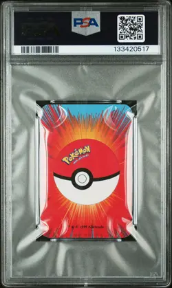 1999 BICYCLE POKEMON MINI PLAYING CARDS BLUE DECK 3 OF CLUBS PIKACHU PSA 9 - Image 2