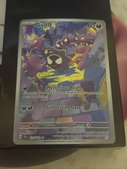 Pokemon TCG Gastly Illustration Rare IR Holo Card 177/162 Temporal Forces - Image 1