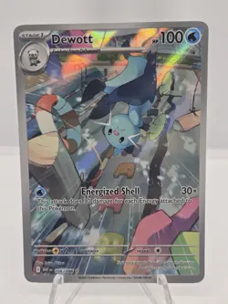Pokemon Card Dewott 106/086 White Flare Illustration Rare Near Mint - Image 1