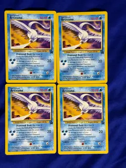 7 card lot pokemon black star promo legendary birds - Image 1