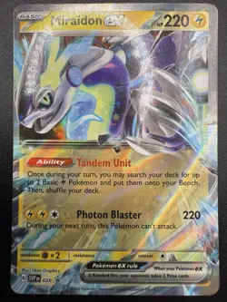 Miraidon ex 028 SV: Scarlet & Violet Promo Cards Holo - Image 3