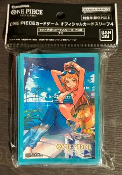 One Piece Official Sleeves 4 Nami Card Sleeve Protector Bandai 70pk - Image 2
