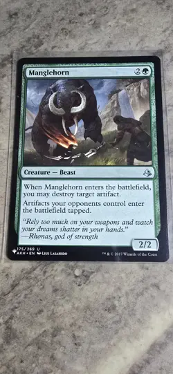 Manglehorn The List Reprints Regular Creature Beast Uncommon MTG NM - Image 1