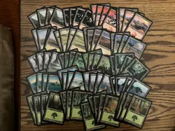 Odyssey Basic Land Lot x80 - Magic the Gathering Odyssey Lands 4x Each Art LP-MP - Image 1
