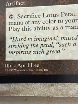 NM Lotus Petal Tempest Mtg Magic the Gathering LP Fast Shipping - Image 2