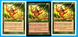 Uktabi Orangutan - Visions & 6th Edition 1996 Green Uncommon Creature LP X 3 - Image 1