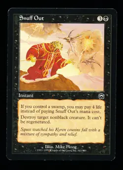 * * 1x Snuff Out x1 * * Mercadian Masques MTG VLP Very Light Play - Image 1