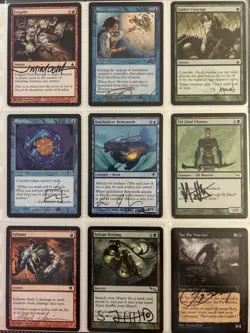 MTG-F1 Mixed Lot Of 9 Signed Magic The Gathering Cards (MTG) - Image 1