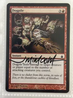 MTG-F1 Mixed Lot Of 9 Signed Magic The Gathering Cards (MTG) - Image 3