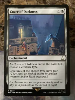 MTG TCG Assassins Creed Cover of Darkness 0089 Regular Rare - Image 1
