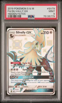 2019 Pokemon Sun and Moon Hidden Fates Shiny Vault Silvally Gx #SV79 PSA 9 - Image 1