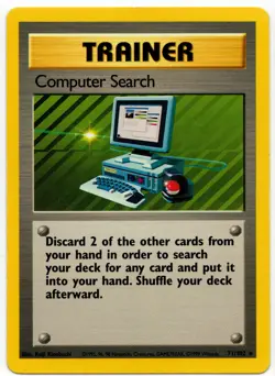 Pokemon - Base Set Computer Search 71/102 MP - Image 1