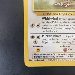 Vintage Pokemon Pidgeotto 22/102 Base Set Non-holo Rare WotC 1999 - Image 5