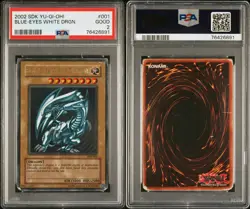 2002 Yugioh SDK-001 Blue-Eyes White Dragon Ultra Rare - Image 3