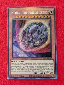 Yugioh! MP Nibiru, the Primal Being - BROL-EN080 - Secret Rare - 1st Edition LP+ - Image 1