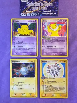 Drowzee, Hypno, Magnemite, Magneton EX Fire Red Leaf Green Pokemon Cards - Image 1