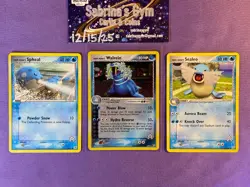 Spheal, Sealeo, Walrein Holo Rare 6/95 EX Team Aqua Magma Set Pokemon Cards - Image 1